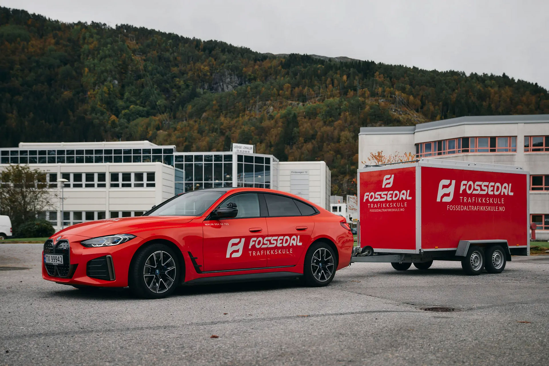 Bil og tilhengar til Fossedal Trafikkskule AS